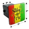 GRAPHICS & MORE Stay Irie Rastafarian Flag Tow Trailer Hitch
