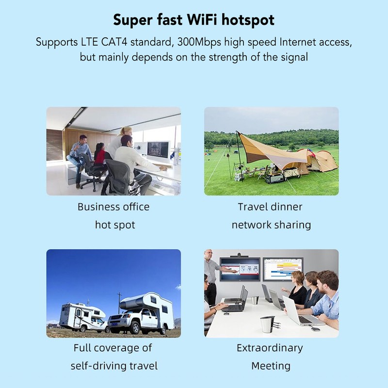 4G LTE Mobile Hotspot 300Mbps Portable WiFi Device Wireless Pocket
