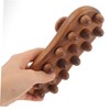Healeved Wood Acupoint Massage Brush Handheld Body Therapy Tool for