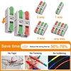 Tanbupu 30PCS Lever Wire Connectors, Mini Quick Connectors Electrical Splicing