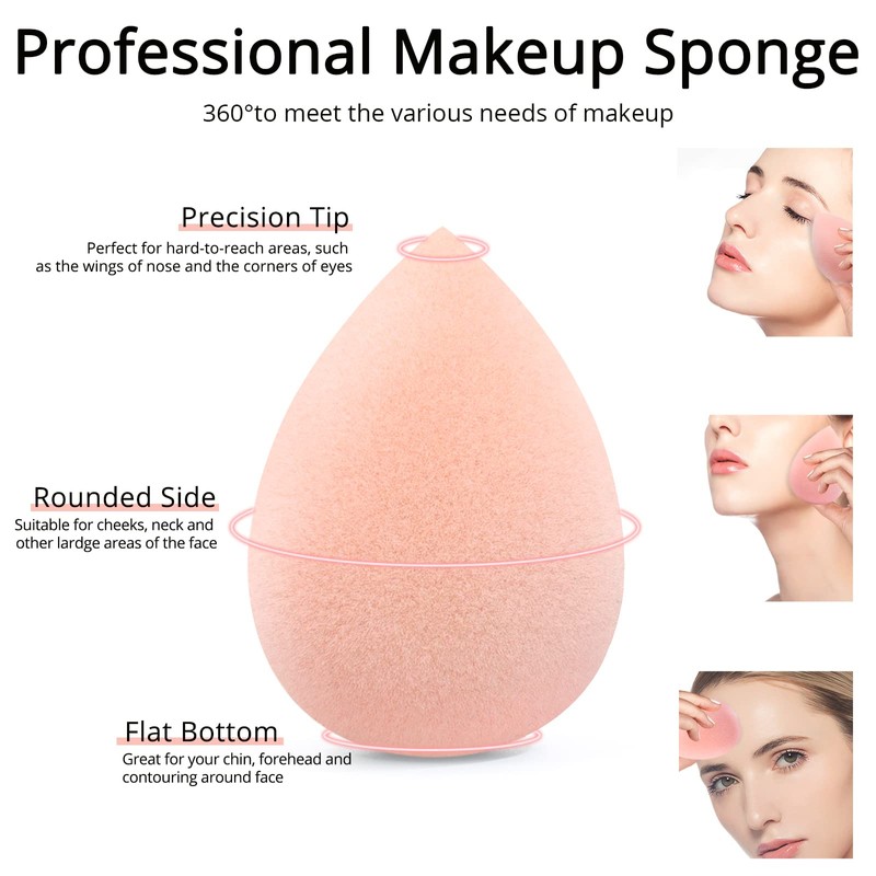 Beakey - Esponja de maquillaje para base de maquillaje, esponja