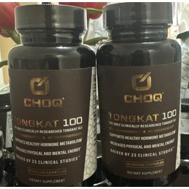 CHOQ Tongkat 100 Healthy Hormone Metabolism - 30 Caps -two Pack- Exp. 08/27