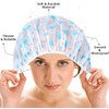 3pz Gorra de Baño Impermeabile Gorros de Ducha para Mujer,