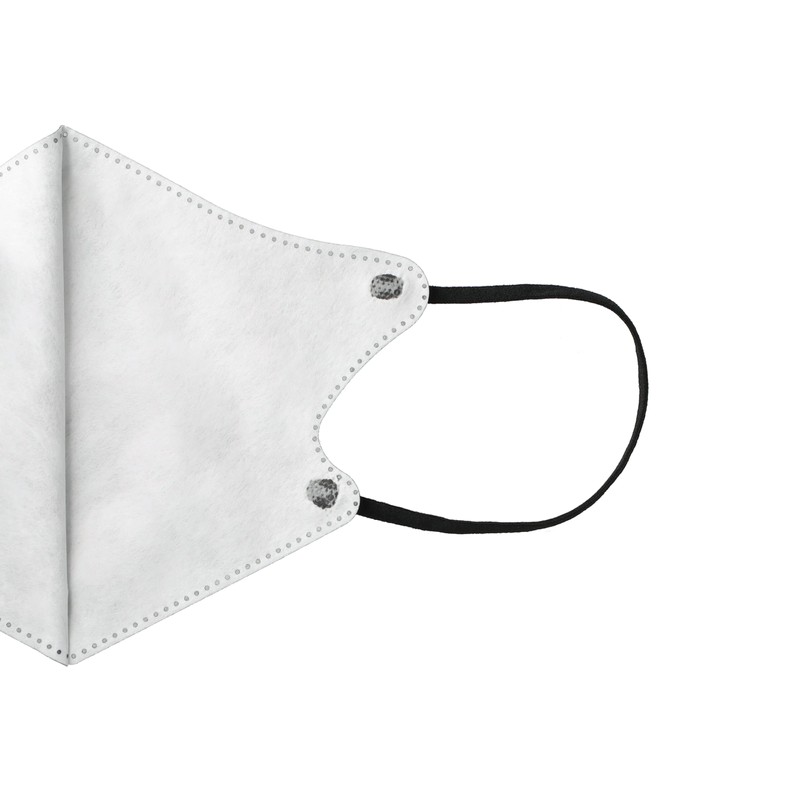 KOO 3D MASK ダークグレーライトグレー 30枚