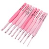 9pcs Crochet Hooks Set Professional High Accuracy Portable Soft Handle