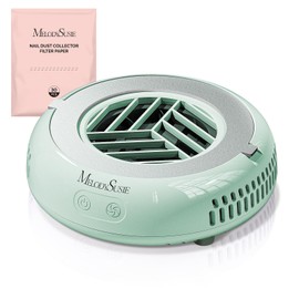 MelodySusie PocketSized Nail Dust Collector with Lightweight Design,HProA 6000RPM Ultra-Small Nail Vacuum Fan with 3 Suction Modes and 30 Disposable Filter Papers for Beginner & Daily Nail Care,Green