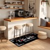 Coffee Themed Kitchen Mats for Floor, Non Slip Cushioned Kitchen