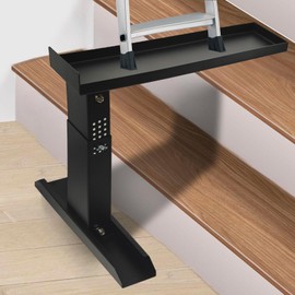 Heavy Duty Ladder Extender Pro & Stabilizer Adjustable Height 9.53" - 19", Compatible with Single & Extension Ladders Stair Ladder Leveler with Anti-Slip, Ideal for Home