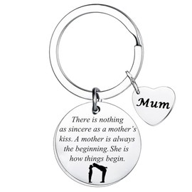 Waeceip Keyring Present for Mum Keychain Gifts from Daughter Son Keyring Gifts for Mum Mother's Day Gifts for Mum