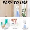 MEMOFYND Pack of 6 White Hooks with Suction Cups, Fixed