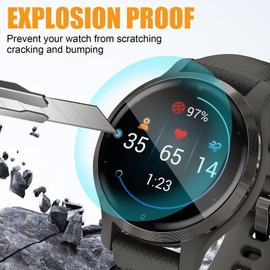 ECZOIL 4-Pack Screen Protector for Garmin Venu 2S TPU Self-Healing [Anti Scratch] [Bubble Free] [HD Clear] Screen Protector Cover