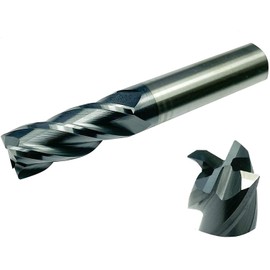 CNC QUALITÄT Solid Carbide Torus End Mill Diameter 3/4 / 5/6 / 8/10 / 12 mm - AlTiN Coated - High Performance Cutting (Diameter 8 R1.0)
