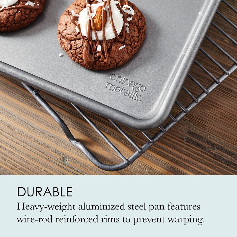 Chicago Metallic 59813 Commercial II Non-Stick Jelly Roll Pan. Perfect