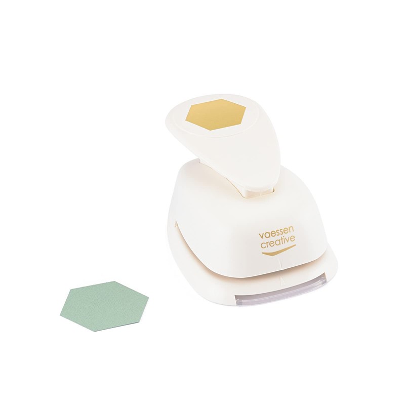 Vaessen Creative Hexagon Motif Punch, 4.4 x 5.1 cm, Punch