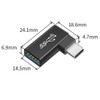 NFHK 3pcs/Lot Angled 90 Degree USB 3.1 Type C Male