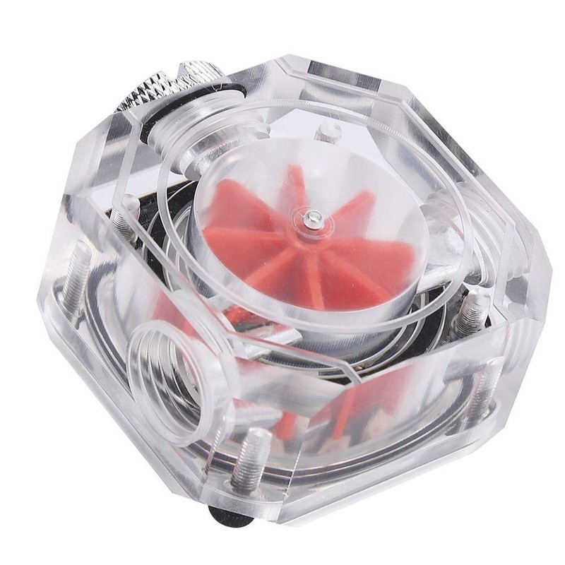 8 Impeller Water Meter, 3 Pin G1/4 Flowmeter Indicator Transparent