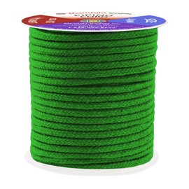 Mandala Crafts Green Soft Replacement Drawstring Cords for Sweatpants Bags - Piping Cord for Sewing Upholstery - 30 Yds 4mm Cotton Cording Macrame Rope Corset Strings