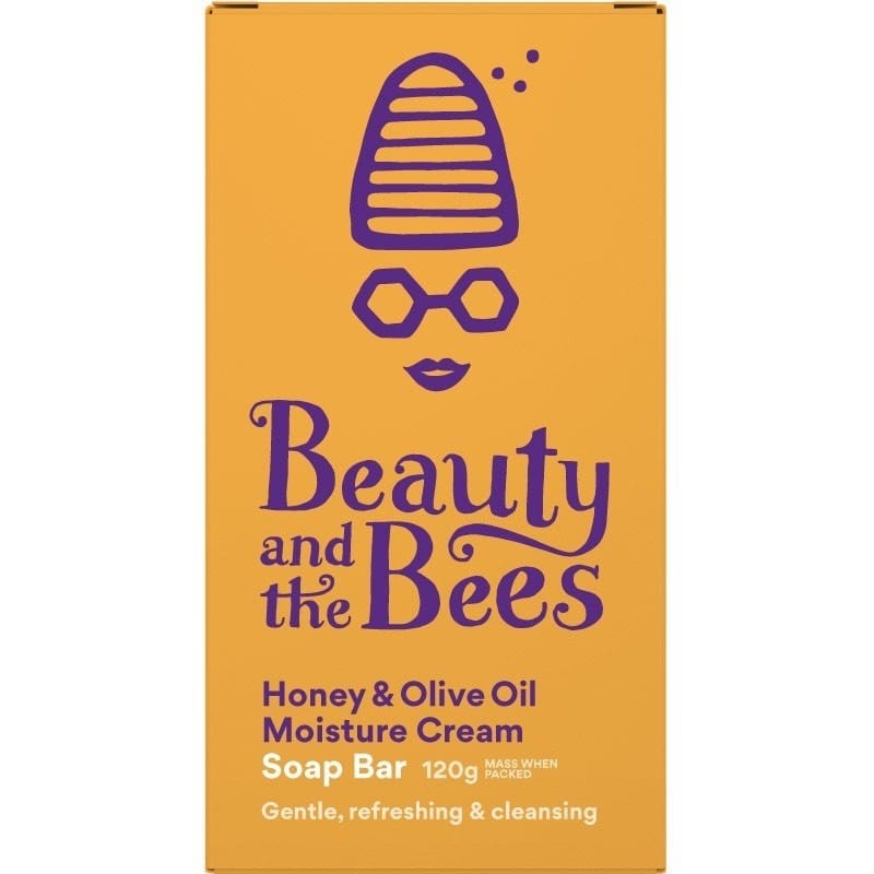 Beauty & the Bees Moisture Cream Real Soap Bar 120g