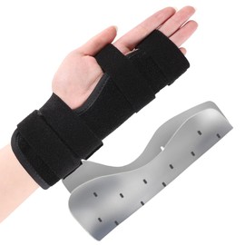 Pinky & Ring Finger Splint Brace - Left Hand Brace Support for Boxer Fracture, Mallet Finger & Dislocation, Arthritis, Sprain, Broken, Little Finger Cast Immobilizer Straightener (4th/5th Metacarpal)