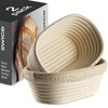 Bread Banneton Proofing Basket [Set of 2] Oval 10x6 Inch