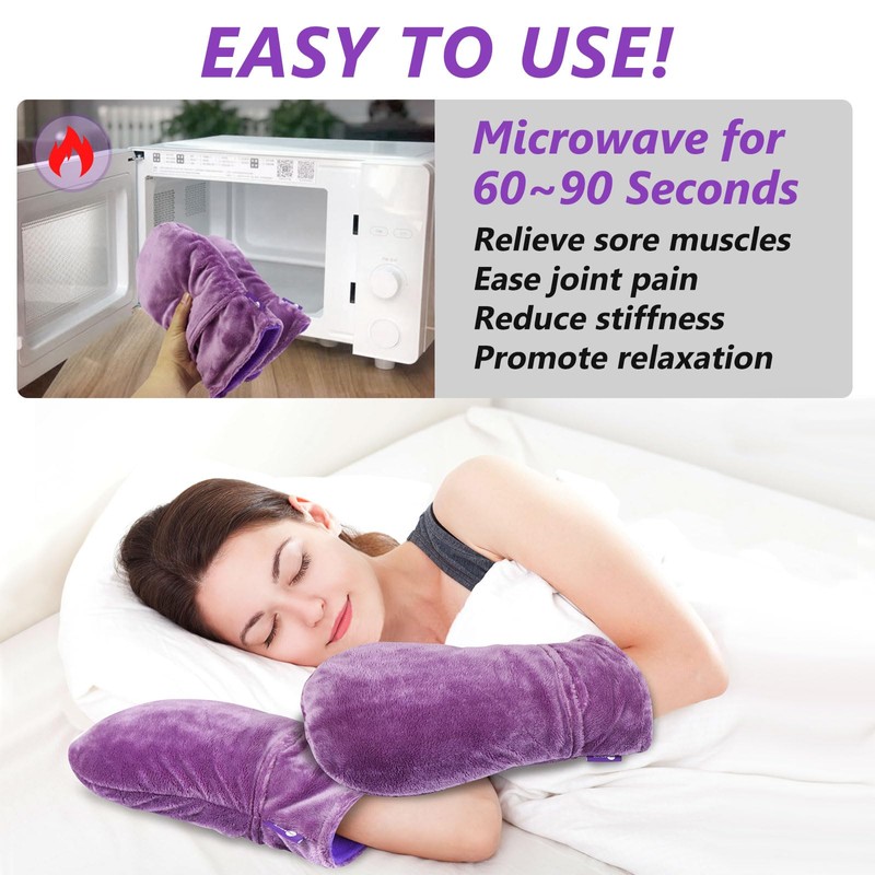 AiricePac Heated Mitts for Arthritis, Microwavable Hand Warmer for Women