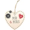 Mr And Mrs Hanging Heart Sign
