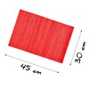 Rectangular Bamboo Placemat 30 x 45 cm - Non-Slip, Washable,