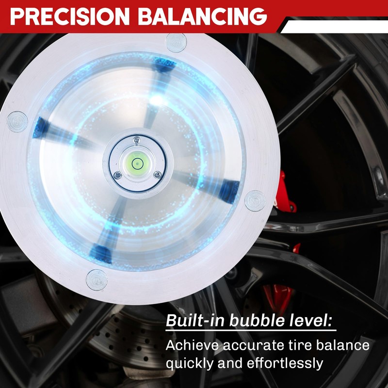 weyleity Portable Wheel Balancer with Heavy Duty Hubs | Tire