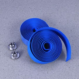 Toddmomy 1pair Glue Tape Handlebar Bike Handlebars Bycicles Non Skid Tape Road Bike Bar Tape Handlebar Strips Bend Handle Belt Strap Road Vehicles Blue Wrapping Tape Bike Handlebar