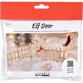 Mini Craft Set Gnome Door Reindeer 62 Pieces Secret Santa Time Christmas Decoration Gnome World Gnome