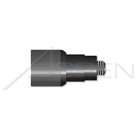 (20 pcs) #6-32 X 0.24", THK=0.125", Retractable Captive Panel Fasteners, Flare in Style, Slotted Drive, Black Finish