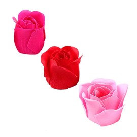 iPobie 12 Pieces Rose Scented Soaps and 24k Gold Foil Rose Flower Petals Set in Gift Box, Gifts for Mother's Day, Women's Day, Wedding, Birthday