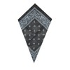 PAISLEY BANDANA scarf duo 1 x BLACK 1 x WHITE