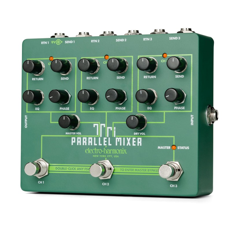 Electro-Harmonix Tri Parallel Mixer Effects Loop Mixer/Switcher Pedal