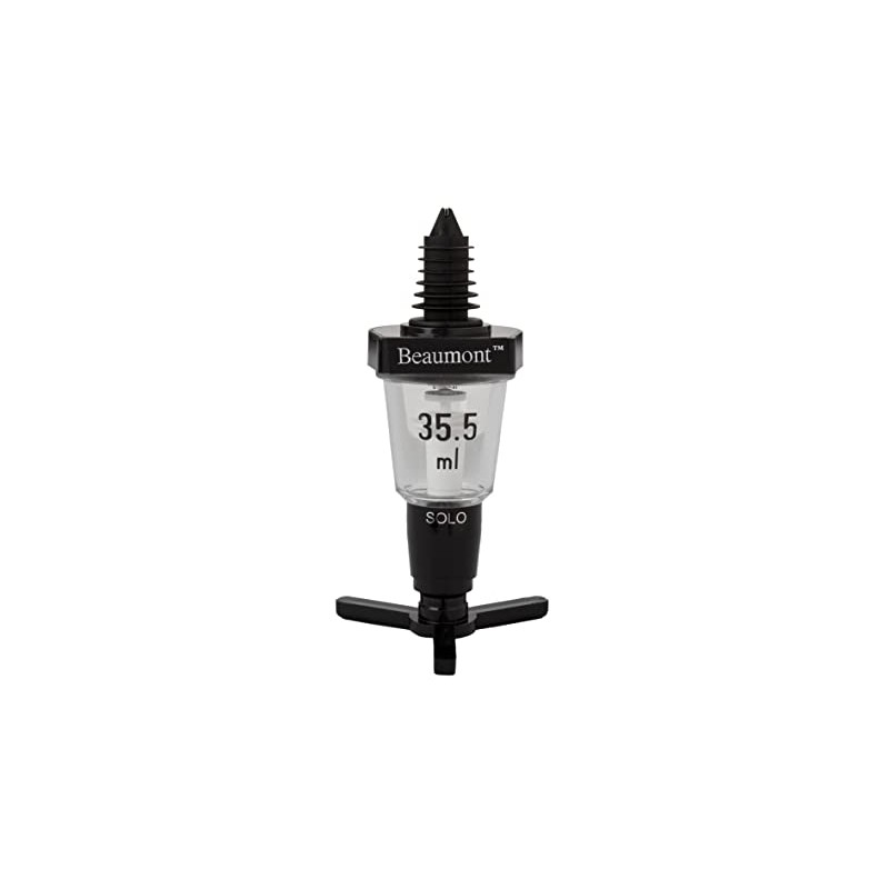 Beaumont Spirit Optic Solo Measure Black 35.5ml - Unstamped, Non-drip
