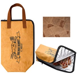 OBEST BBQ Blanket for Resting Meat,BBQ Accessories Insulated Bag,Reusable Smoker Accessories with 50PCS Butcher Paper, Grill Tools Wide-Mouth Zipper Design,BBQ Gifts for Men Camping,Picnics,Party