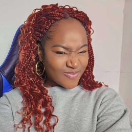 8 Packs Goddess Bohemian Box Braids Crochet Hair with Curly Ends 12 Inch Boho Hair Crochet Box Braids Synthetic Braiding Hair Extensions for Black Women