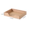 DDYURI Wood Letter-Size Tray for Office Desktop Organizer - Wooden