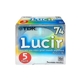 TDK 録音用MD(ミニディスク) Lucir(ルシール) 74分 5枚 MD-LU74X5N