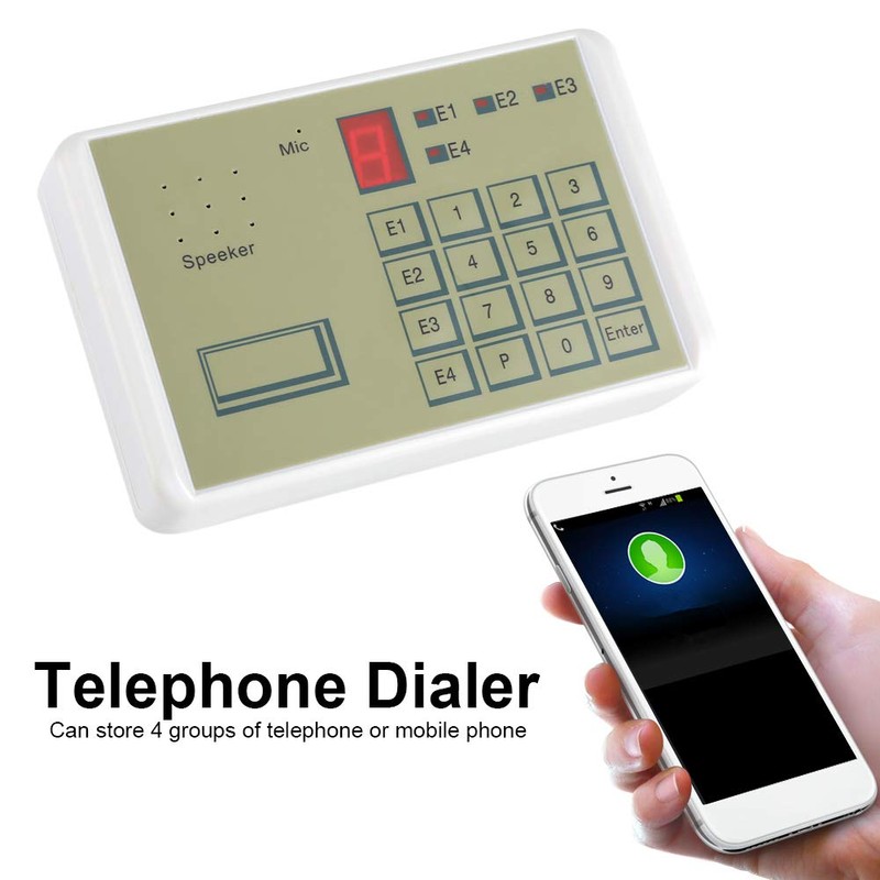 Dialer Alarm, Wired Telephone Voice Auto dialer Burglar Security House