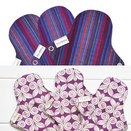 South India Eco Femme Cloth Napkins (Non-Waterproof) Light Day 3 Pack of 2 GOTS Certified