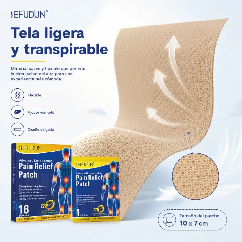Parches Apoyo Para Alivio Del Dolor Beige