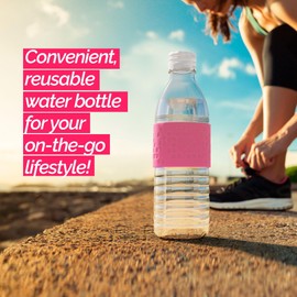 Copco Hydra 16.9 oz Water Bottle with Leak-Proof Lid - Tritan Reusable with Textured Grip Sleeve - BPA-Free, Shatter-Resistant, Dishwasher Safe for Travel, Gym, Work, Outdoors (Pink)