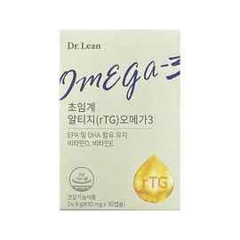Dr. Lin 닥터린 초임계 알티지 오메가3 1025mg x 30캡슐 (AD) Dr. Lean Supercritical RGT Omega 3 1025mg x 30 Capsules (AD)