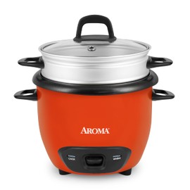 AROMA® 3-Cup (UnCooked) / 1.5Qt / 6-Cup Cooked Rice & Grain Cooker (ARC-743-1NGOR)