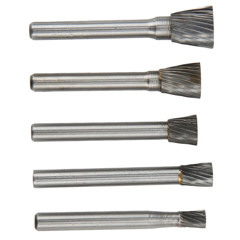 N Type Rotary Burr Set Single Cut 6mm Shank Carbide