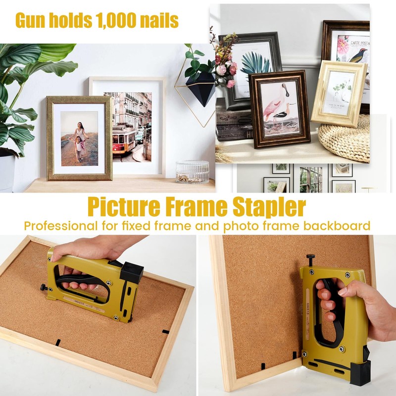 Point Driver, Aluminum Alloy Manual Framing Tool with 1000 Nails