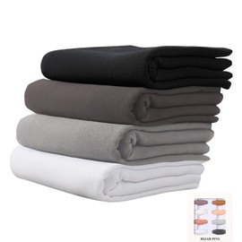 Febfim 4 PCS Muslim Women Soft Premium Solid Chiffon Hijab Scarves Shawl Long Scarf Wrap Scarves with Gift Box (Mix Color G)