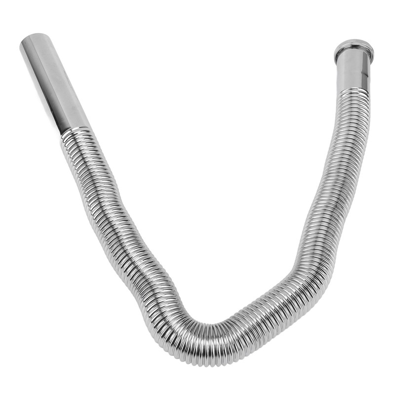 Bathroom Flexible Sink Drain Pipe Corrugated U Shape No Odor