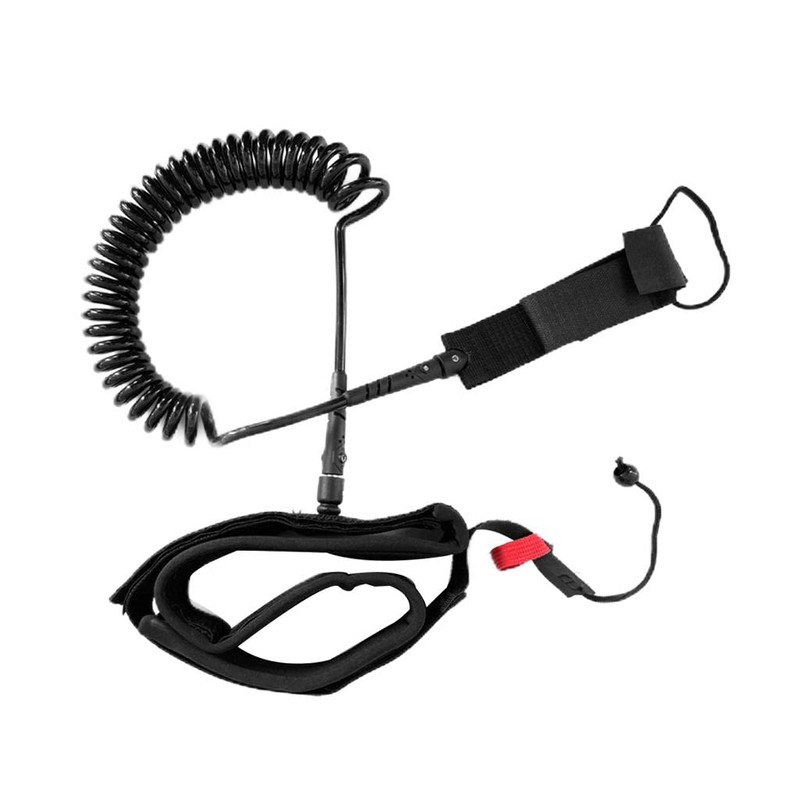 Milageto Comfortable Surfboard Waist Stretch Rope Adjustable Leash with Swivels